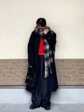 「アイテム（ボディ・ヘアケア）」を使った、SIZUさん（レディース・156cm）の冬コーディネート