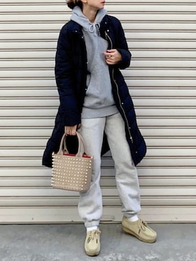 「LAPUIS（ラピュイ）のアイテム」を使った、SIZUさん（レディース・156cm）の冬コーディネート