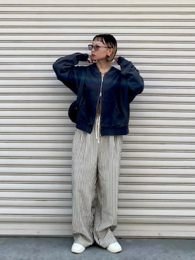 「アイテム（サングラス）」を使った、SIZUさん（レディース・156cm）の秋コーディネート