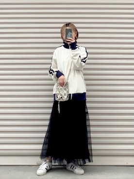 「アツいコーデ全部見せ」｜「アイテム（ブルゾン）」を使った、SIZUさん（レディース・156cm）の夏コーディネート