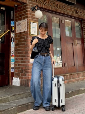 「ROSE BUD（ローズバッド）のアイテム」を使った、SIZUさん（レディース・156cm）の夏コーディネート