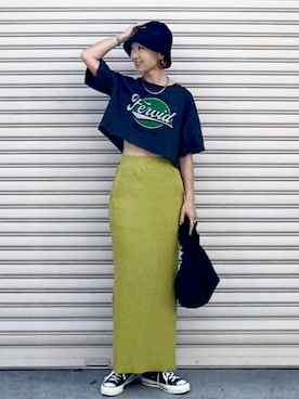 「andme（アンドミー）のアイテム」を使った、SIZUさん（レディース・156cm）の秋コーディネート