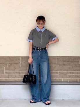 「PHILIPPE AUDIBERT（フィリップ オーディベール）のアイテム」を使った、SIZUさん（レディース・156cm）の夏コーディネート