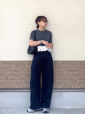 「アイテム（ファンデーション）」を使った、SIZUさん（レディース・156cm）の春コーディネート