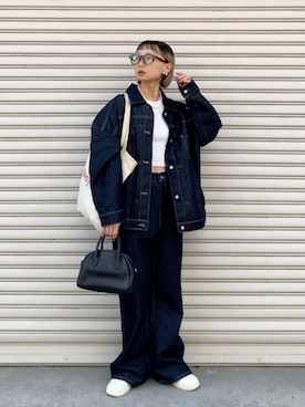 「Gジャン」｜SIZUさん（レディース・156cm）の秋コーディネート