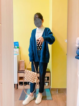 「ハイネックトップス」｜KOKONEさん（レディース・168cm）の春コーディネート