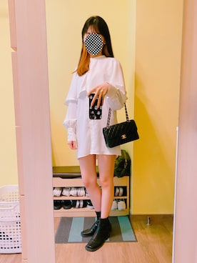 「シャネル」｜「アイテム（ワンピース/ドレス）」を使った、KOKONEさん（レディース・168cm）の春コーディネート