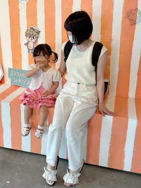 「HOT BISCUITS（ホットビスケッツ）のアイテム」を使った、あーちゃん☘さん（レディース・150cm）の冬コーディネート