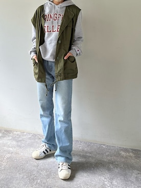 「RETRO GIRL（レトロガール）のアイテム（その他アウター）」を使った、Ayaさん（レディース・152cm）の秋コーディネート