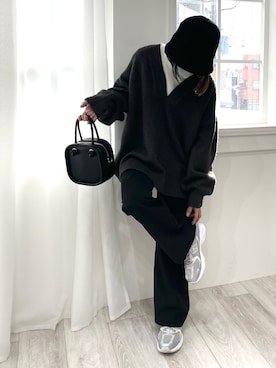 「andme（アンドミー）のアイテム」を使った、Ayaさん（骨格ナチュラル・レディース・152cm）の冬コーディネート