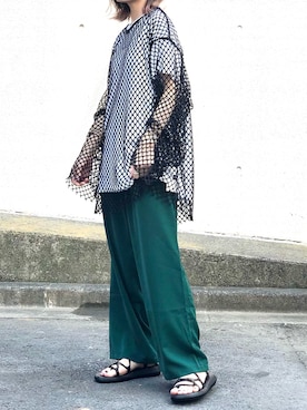 「kivi（キヴィ）のアイテム」を使った、Ayaさん（レディース・151cm）の夏コーディネート