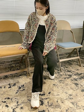 「CANAL JEAN（キャナルジーン）のアイテム（サロペット/オーバーオール）」を使った、Ayaさん（レディース・152cm）の秋コーディネート