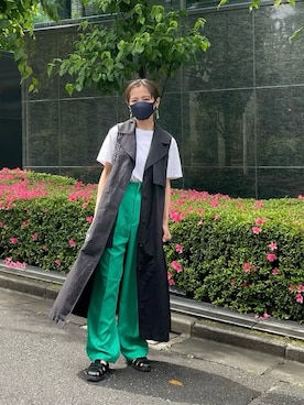 「CROSSPLUS ONLINE（クロスプラスオンライン）のアイテム」を使った、Ayaさん（レディース・152cm）の春コーディネート