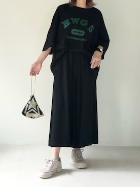 「sara mallika（サラ マリカ）のアイテム（バッグ）」を使った、Ayaさん（レディース・151cm）の夏コーディネート