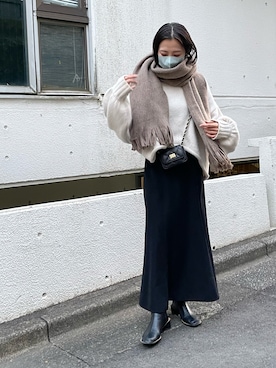 「andme（アンドミー）のアイテム」を使った、Ayaさん（骨格ナチュラル・レディース・152cm）の冬コーディネート