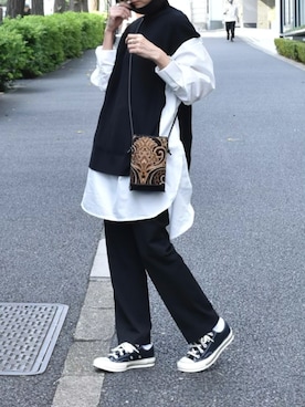 「BONbazaar（ボンバザール）のアイテム」を使った、Ayaさん（レディース・152cm）の秋コーディネート