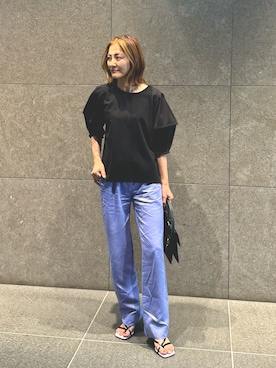 「JW PEI（ジェイダブリューペイ）のアイテム」を使った、Ayaさん（レディース・152cm）の夏コーディネート