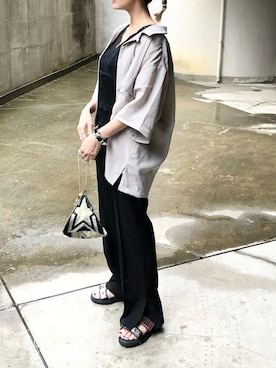 「sara mallika（サラ マリカ）のアイテム（バッグ）」を使った、Ayaさん（レディース・151cm）の夏コーディネート