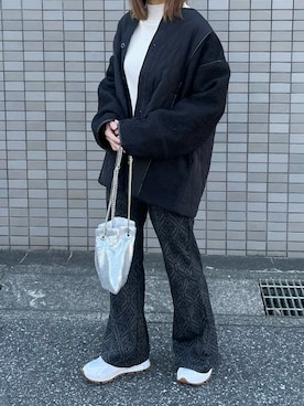 「URBAN RESEARCH Sonny Label（アーバンリサーチサニーレーベル）のアイテム（ブルゾン）」を使った、Ayaさん（レディース・152cm）の冬コーディネート