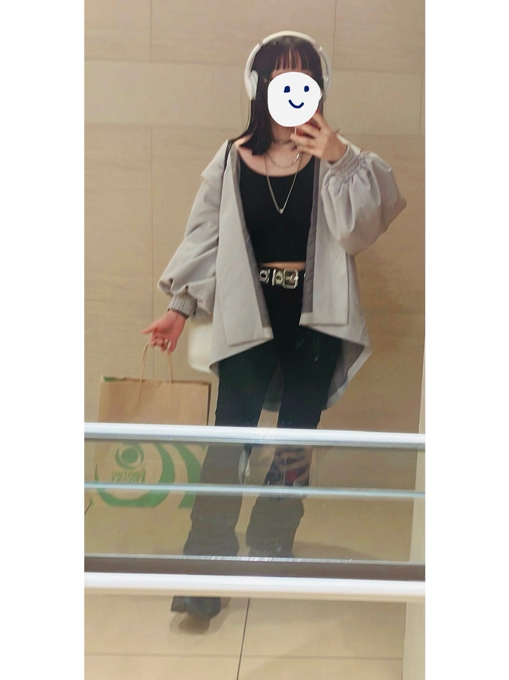 ODENさんの「クロップドTシャツ（SHEIN）」を使ったコーディネートの1枚目の写真