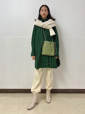 「WILD THINGS（ワイルドシングス）のアイテム（パンツ）」を使った、maeさん（レディース・172cm）の秋コーディネート