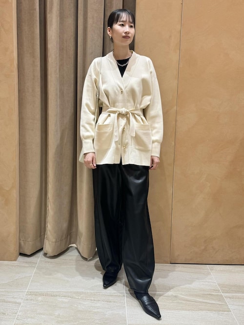 サステナブル】マルチWAYベルテッドミドルカーディガン