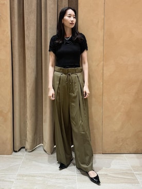 「アイテム（Tシャツ/カットソー）」を使った、maeさん（レディース・172cm）の夏コーディネート