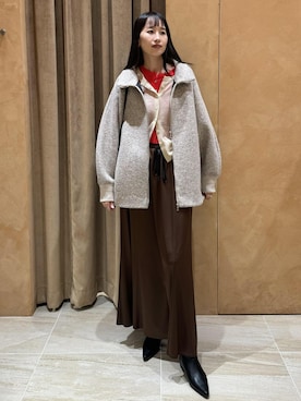 「アイテム（その他アウター）」を使った、maeさん（レディース・172cm）の秋コーディネート