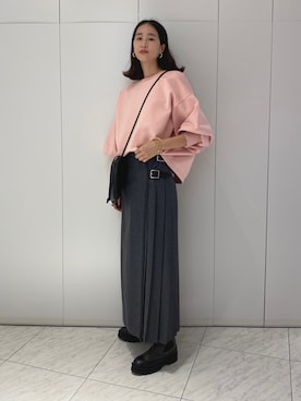 「MODERN WEAVING（モダンウィーヴィング）のアイテム」を使った、maeさん（レディース・172cm）の秋コーディネート
