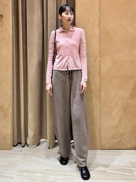 「ADAM ET ROPE'（アダムエロペ）のアイテム（ショルダーバッグ）」を使った、maeさん（レディース・172cm）の秋コーディネート