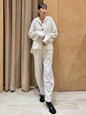 「ADAM ET ROPE'（アダムエロペ）のアイテム（ハンドバッグ）」を使った、maeさん（レディース・172cm）の秋コーディネート