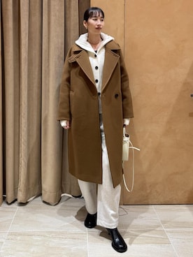 「ADAM ET ROPE'（アダムエロペ）のアイテム（ハンドバッグ）」を使った、maeさん（レディース・172cm）の秋コーディネート