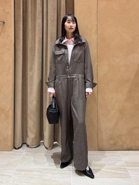 ADAM ET ROPE'（アダムエロペ）の「レーススリーブロンパース（）」 - WEAR
