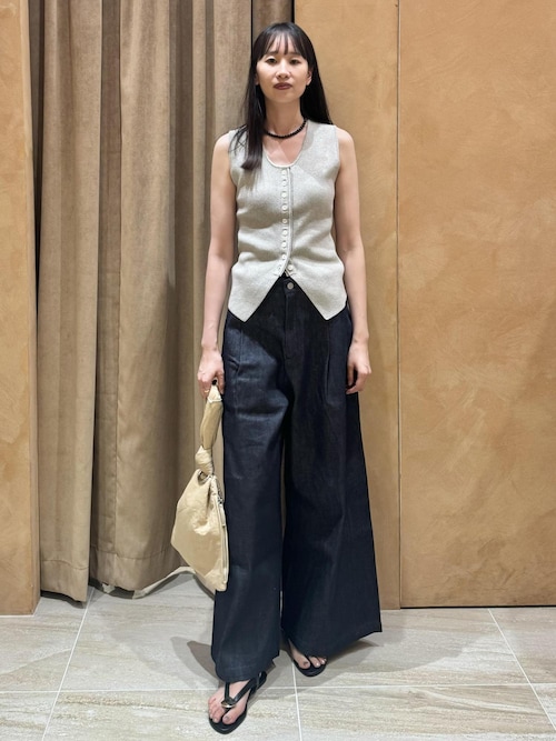 アダムエロペ　フルニードルニットジレ ADAM ET ROPÉ FEMME(アダム エ ロペ ファム) / フルニードル