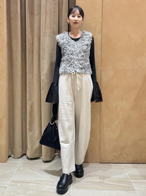 専用　アダムエロペ　【洗える】フェザーベスト　グレー アダムエロペ 【洗える】フェザーベスト グレー