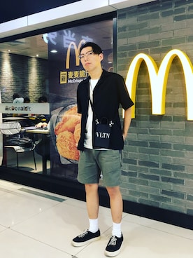 「Saturdays NYC（サタデーズ ニューヨークシティ ）のアイテム（シューズ）」を使った、Dyeさん（メンズ・170cm）の秋コーディネート