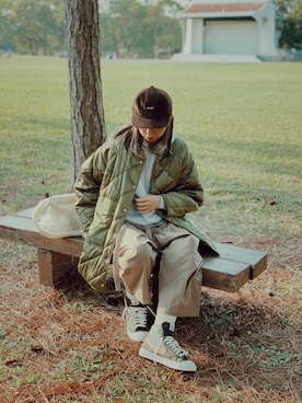 「AES（エーイーエス）のアイテム」を使った、wear_annさん（レディース・170cm）の冬コーディネート