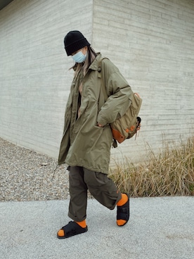 「COOLなこのコが仲間入り」｜「アイテム（モッズコート）」を使った、wear_annさん（レディース・170cm）の冬コーディネート