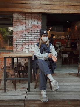 「COOLなこのコが仲間入り」｜「アイテム（ジャケット/アウター）」を使った、wear_annさん（レディース・170cm）の冬コーディネート