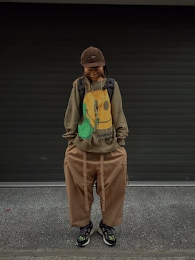 「2002R」｜「アイテム（帽子）」を使った、wear_annさん（レディース・170cm）の冬コーディネート
