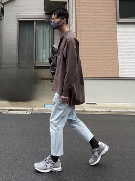 「FUMITO GANRYU（フミトガンリュウ）のアイテム（パンツ）」を使った、#aki#さん（メンズ・178cm）の春コーディネート