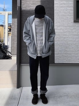 「Makers（メイカーズ）のアイテム」を使った、#aki#さん（メンズ・178cm）の冬コーディネート