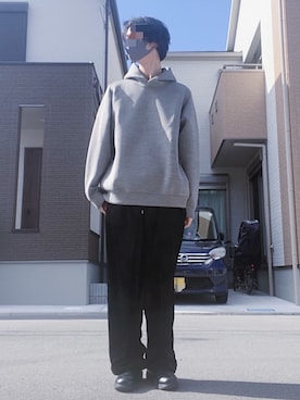 「RAINMAKER（レインメーカー）のアイテム（スラックス）」を使った、#aki#さん（メンズ・178cm）の冬コーディネート