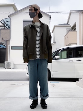 「SISE（シセ）のアイテム（ジャケット/アウター）」を使った、#aki#さん（メンズ・178cm）の春コーディネート
