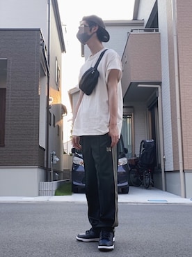 「allery（アレリー）のアイテム（バッグ）」を使った、#aki#さん（メンズ・178cm）の秋コーディネート