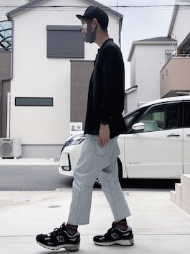 「FUMITO GANRYU（フミトガンリュウ）のアイテム（パンツ）」を使った、#aki#さん（メンズ・178cm）の春コーディネート