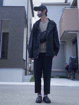 「秋トレンド2021」｜「アイテム（マウンテンパーカー）」を使った、#aki#さん（メンズ・178cm）の秋コーディネート