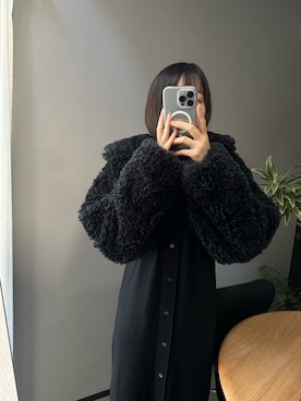 「yo BIOTOP（ヨービオトープ）のアイテム」を使った、erikaさん（レディース・162cm）の冬コーディネート