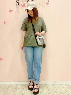 リナさん（レディース・160cm）の夏コーディネート