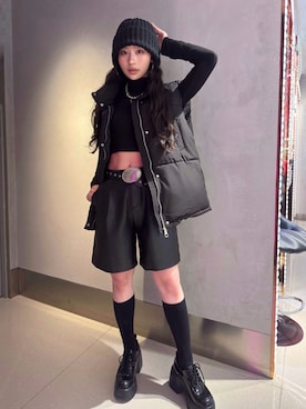 「no brand（ノーブランド）のアイテム（その他パンツ）」を使った、Nat Yさん（レディース・157cm）の春コーディネート